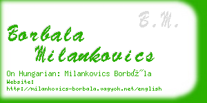 borbala milankovics business card